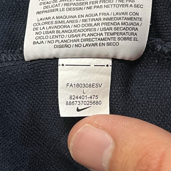 Nike Golf Modern Fit Men's L Dri-Fit Short Sleeve Henley Polo Blue 824401 - Picture 6 of 7